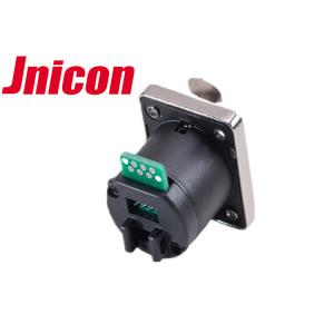 China Waterproof Cat5e Cat6 RJ45 Female Connector Panel Mount For Signal Transmission supplier