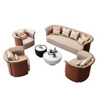 China Club Guest Office Waiting Sofa Luxury Hotel Lobby Round Sofa on sale