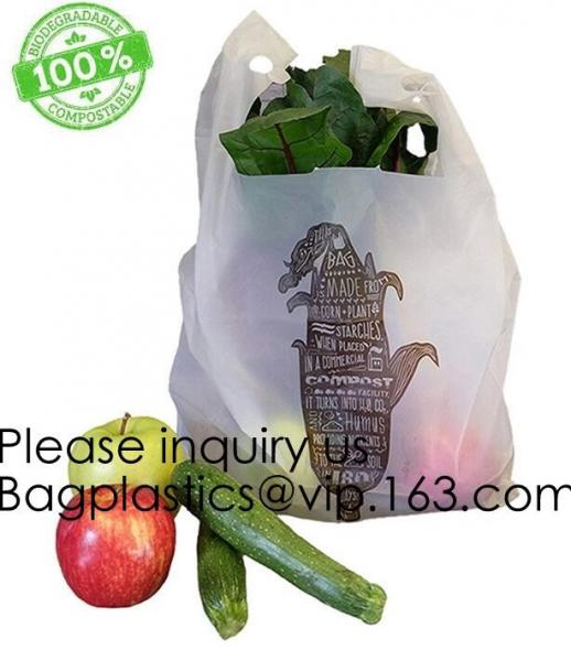 Produce Polyethylene Bags on a Roll, Take Out Disposable Plastic Food Bags Roll,