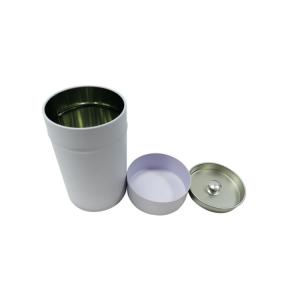 lata redonda del té de las hojas intercambiables de Tin Can With Double Lid del té de 65*112m m