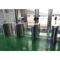 Counter RFID Optical Flap Barrier Turnstile With Face Recognition Half Height
