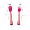 Silicone Squeeze Food Feeder Spoon Set , Heat Proof Soft Squeeze Feeder