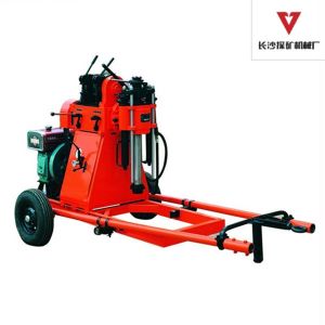 China Portable 150m Soil Test Geotechnical Drill Rig For SPT Test , 2 Wheels Trailer wholesale