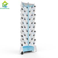 China 1m-30m Soilless Garden Hydroponic System White PVC Channel NFT Hydro System on sale