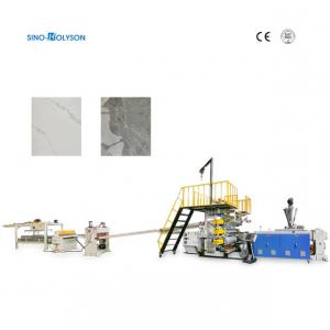 China PVC Marble Sheet Unmanned PLC Control Plastic Production Line Extruder Making Machine supplier