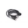 Black Plastic 13 Pin Din Cable , Waterproof DIN Amplifier Cable