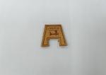 Sew On Clothing Genuine Leather Patches Embossed Logo For Garment