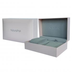 Double Slot Wrist Watch Packaging Boxes Plastic Partial Hard Gift Box For Lover