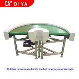 China Double Face Turning Conveyor Belt System DY58 Aluminium Curved Conveyor System supplier