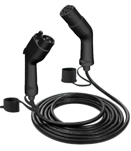 SAE J1772 To 62196-2 1 Phase 7kW Type 1 To Type 2 Cable EV Charging Cable IP55