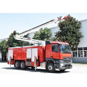 China Mercedes Benz 25m Aerial Fire Truck Spraying Water / Foam / Powder supplier