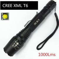 China 2*18650 Rechargeable CREE XML T6 LED Flashlight 5 Files Powerful Zoom LED Outdoor Lamp Lanterna on sale