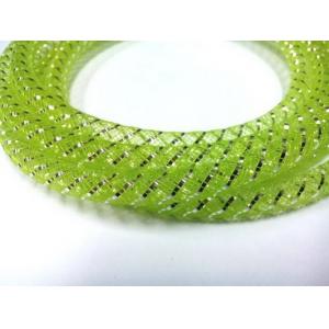 China Green Braided Nylon Mesh Sleeve For Cable Protection , Expandable Mesh Tube supplier