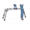 Professional Folding Aluminium Work Platform Bench , Movable Ladder Platform