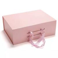 China Clothing Packaging Cardboard Folding Box Special Paper Gift Box With Handle on sale