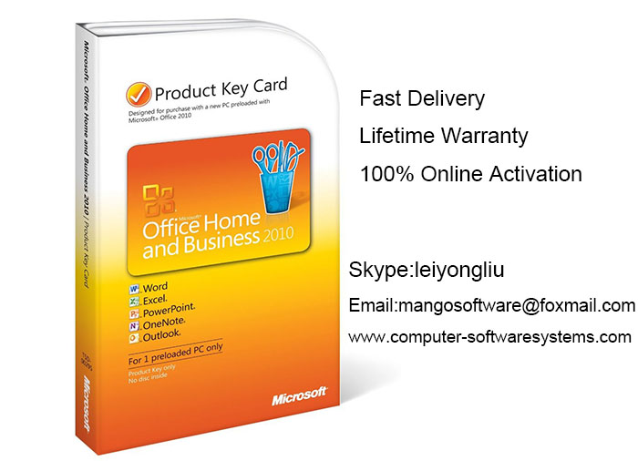 One User Office Home And Business 2010 License Ms Office 2010