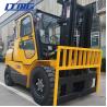 High Mast Manual Diesel Forklift Truck 5 Ton With Cabin And Air Conditioner