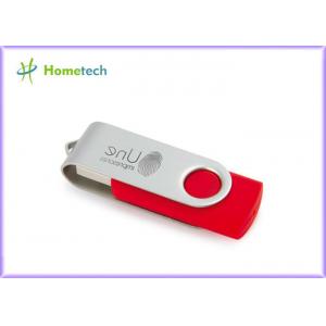China Red Twister Swivel Usb Flash Drive Mini Usb Thumb Drive Stick Metal supplier