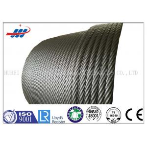 China Hot Dipped Galvanized Steel Wire Rope For Building , 19x7 Non Spin Wire Rope Cable supplier