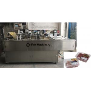China 1800BPH Food Box Sealing Machine , VAC60 PLC Vacuum Nitrogen Sealer Machines supplier