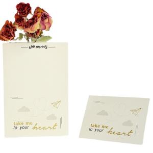 China Birthday Wedding 350gsm Kraft Paper Invitation Card With Envelop supplier
