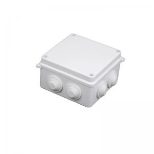 IP65 ABS Wall Mounted Electrical Junction Box 100x100x70mm With Knockouts Stopper