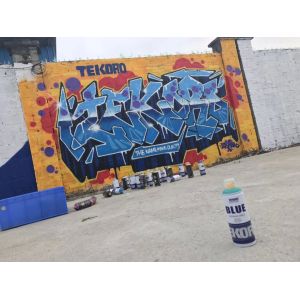 TEKORO 400ml Graffiti Spray Paint with Good Adhesion and 12PCS/CTN Package - CE, RoHS, SGS Certified Aerosol Spray Paint