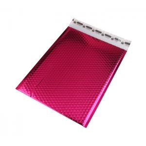 China Antistatic Metallic Pink Bubble Mailers , Bubble Wrap Bags 135x210 #-AC supplier