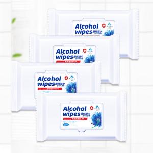 China Travel Outdoor Medical Alcohol Wipes  / Alcohol Cleaning Wipes Easy Use supplier