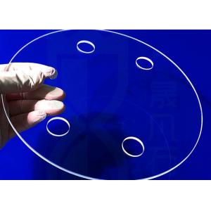Morse 6.5 Fused Silica Quartz Glass Disc With Hole