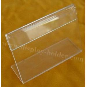 China Clear Acrylic Rack Card Holder L Price Tag Holder supplier
