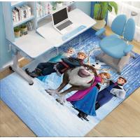 China Frozen Cartoon Crystal Velvet Rectangle Floor Carpets For Bedroom 200*300cm on sale
