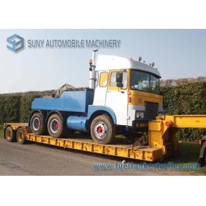 China 11 m Extendable Low Bed Trailer 2 Axles Gooseneck Detachable Lowbed Semi Trailer supplier