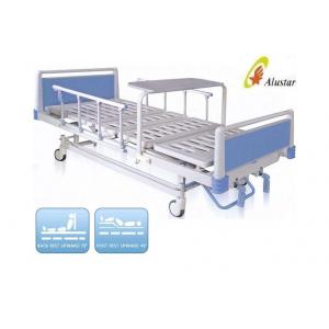 China 2 Crank Medical Hospital Beds Square Abs Headboard Overbed Table (ALS-M215) supplier
