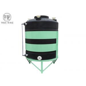 China Rotational Molded Plastic Cone Bottom Tanks 15 Degree For Chemical Storage CPT3000L supplier