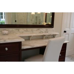 VanityTops - Calacatta White Marble Vanity Tops For Bathroom Decoration