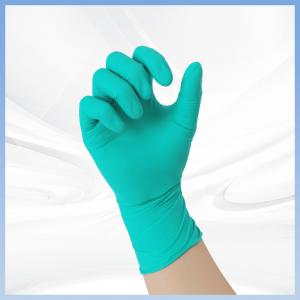 Green Nitrile Gloves Powder Free Latex Free For Painting Chemical Resistant
