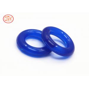 China Blue Half Transparent Silicone O Ring Heat Resistance Customized Size supplier