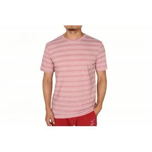 Stockpapa Pink Khaki Mens Striped Tee S M L XL