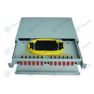 China 48 Cores FC ODF Fiber Optic Patch Panel Slidable Type With Aluminum Sliding Fittings wholesale