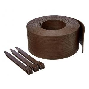 China 1 Year After-sales Services PE/PVC Wooden Plastic Garden Coil Edging for Modern House supplier