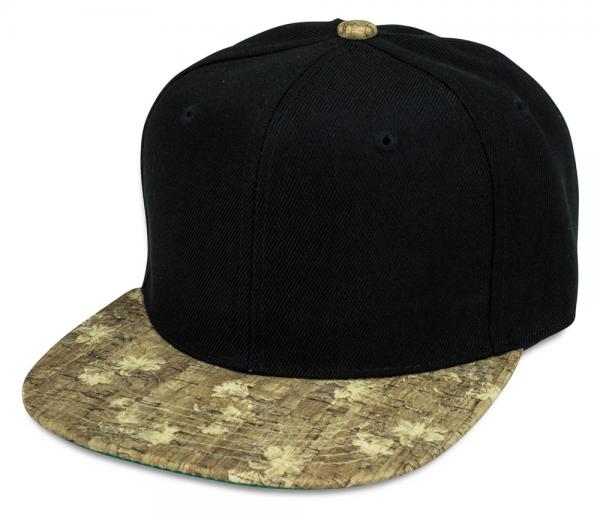 Square Brim Snapback Baseball Caps Triangle Metal Wood Color Hiphop Hats Casual