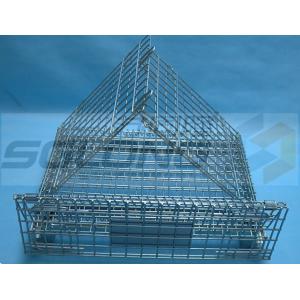 China Warehouse Industrial Metal Box Pallet Storage Wire Steel Stackable Cages supplier