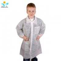 China Unisex YIHE Disposable Childrens Lab Coats PP SMS Nonwoven Collar on sale