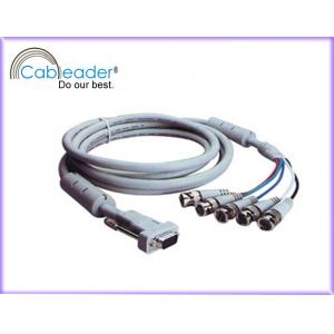China High Speed VGA to TV Cable HD15M - 5XBNC male cable with Ferrite cores supplier