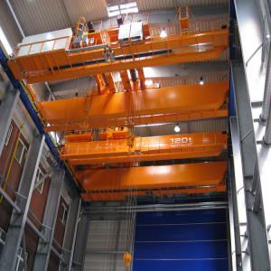 China Ladle Foundry Double Girder Overhead Crane , Casting Steel Mill 50 Ton Bridge Crane supplier