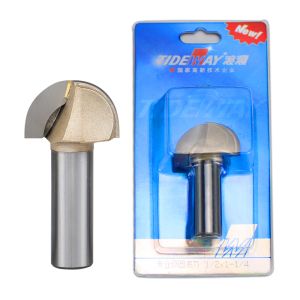 China Tideway Woodworking Router Tools Round Bottom Cleaning Profiling Gove Core Box Router Bit for Cnc Router wholesale