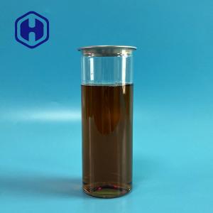 China Iced Cold Coffee Chocolate Plastic Drink Can 310ml Clear Straight Side Flat Bottom supplier