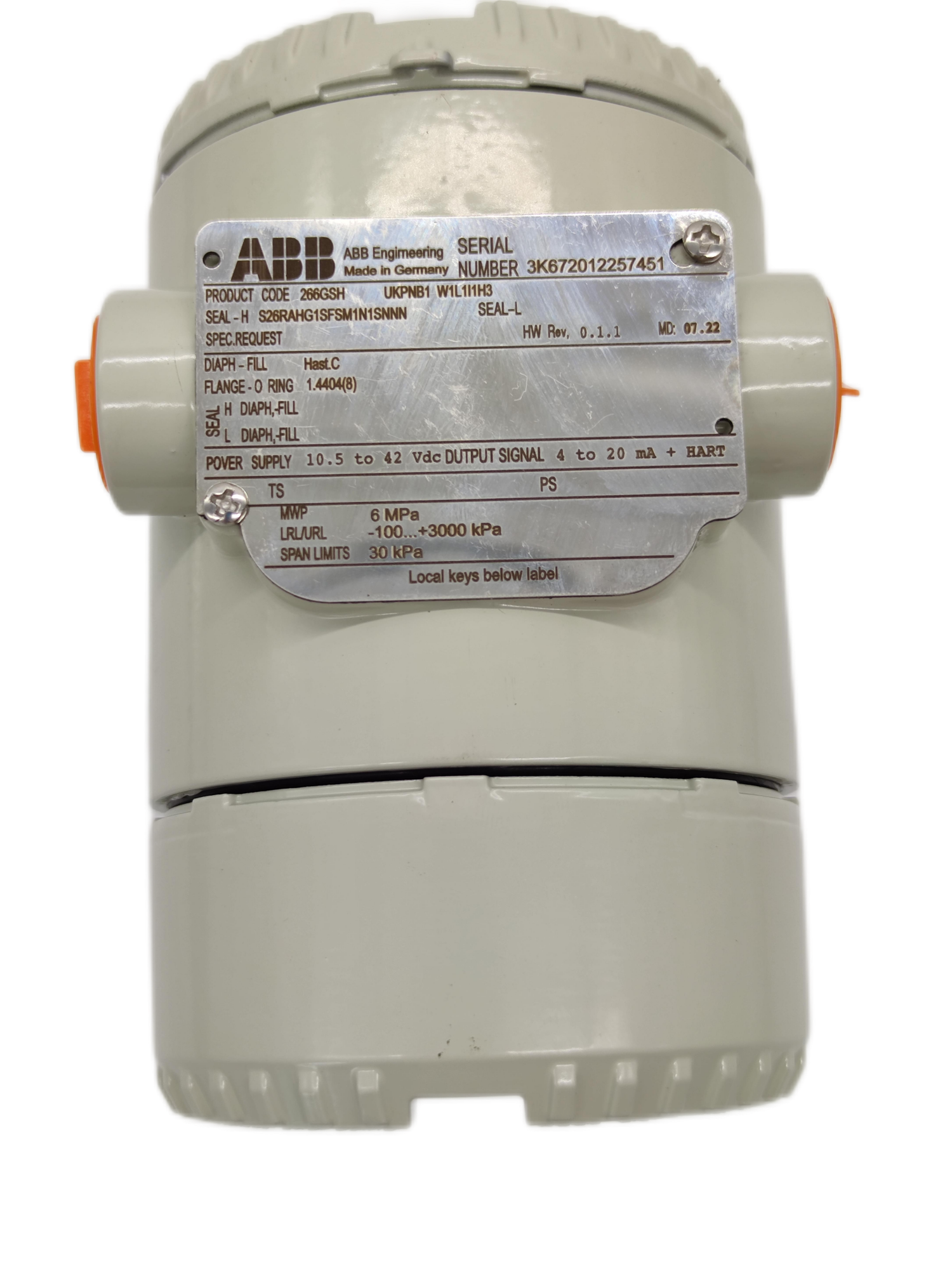 China ABB 2600T DP/GP/LP Transmitter for Water/Oil/Gas HART Protocol Pressure Sensor for Level and Flow Monitoring wholesale