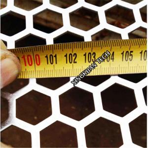 China Hexagonal Perforated Wire Mesh , Honeycomb Mesh Sheet Aluminum Iron SS Material supplier